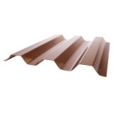 Policarbonat compact, trapez, bronz, 2000 x 1060 x 1 mm