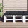 VidaXL Pernă pentru paleți, negru, 120x80x12 cm, textil