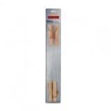 Set 4 Frigarui Gratar Strend Pro BBQ A18006, Maner Lemn
