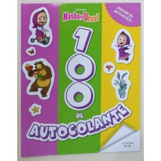 MASHA SI URSUL , 100 DE AUTOCOLANTE , JOCURI SI ACTIVITATI , 2024