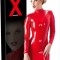 Rochie Mini Latex - Rosu
