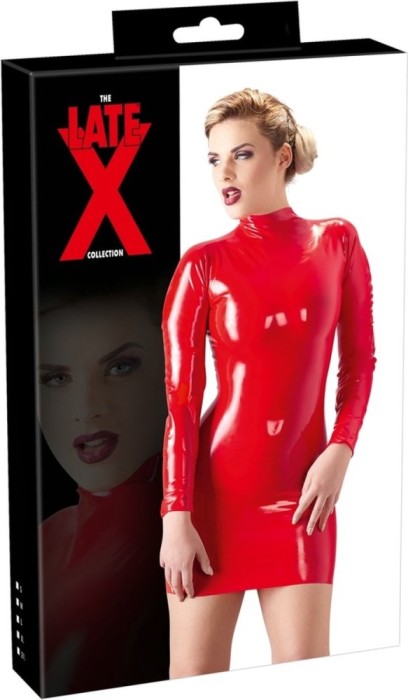 Rochie Mini Latex - Rosu
