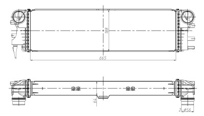 NRF 309037 Intercooler, compresor foto