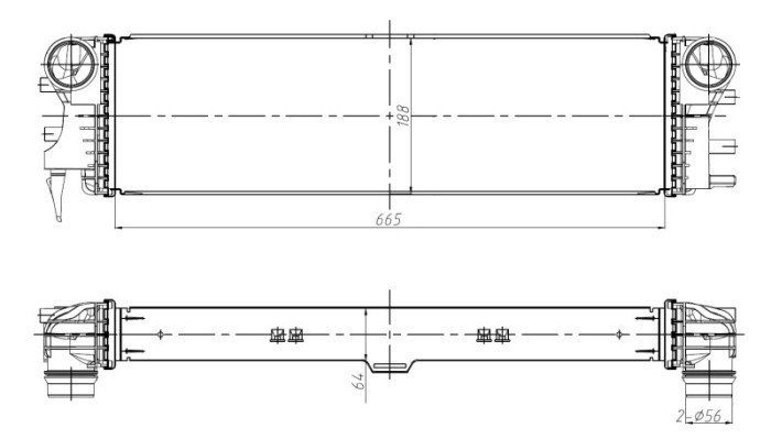 NRF 309037 Intercooler, compresor