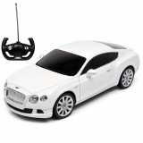 MASINA CU TELECOMANDA BENTLEY CONTINENTAL GT ALB CU SCARA 1 LA 24