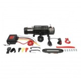 Troliu electric cu telecomanda 12V, 6.5cp, 6.1T (13500lbs) cablu sintetic 9x24m solenoid 400A Breckner Germany