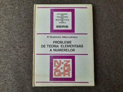 PROBLEME DE TEORIA ELEMENTARA A NUMERELOR, P. RADOVICI-10/0 foto