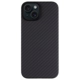Husa telefon tactical magforce aramid pentru iphone 15, fibra aramida, ultra slim 0.8 mm, compatibila magsafe, negru