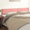 VidaXL Tăblii de pat, 2 buc, roz, 90x5x78/88 cm, catifea 345983