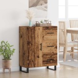 vidaXL Bufet Lemn Vechi 69,5 x 34 x 90 cm Lemn Ingineresc și Fier 881540