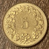 C50 - Moneda foarte veche - Elvetia - 5 rappen - 1996