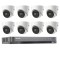 Sistem supraveghere video Hikvision 8 camere 4 in 1 8MP IR 60m, DVR 8 canale 4K SafetyGuard Surveillance