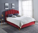Pat Cloud 160x200 cm Tapitat Catifea Magenta Somiera Inclusa (cod ML 2006-11)