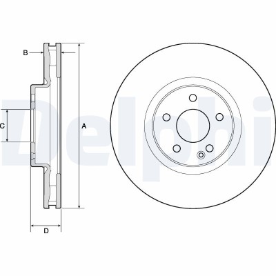 DELPHI BG9174C Disc frana foto