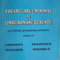 VOCABULARUL MINIMAL AL LIMBII ROMANE CURENTE-ADRIANA COSTACHESCU, MARIA ILIESCU