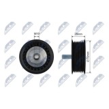 Rola ghidare curea transmisie Audi A8, Vw Passat, Phaeton, Touareg 6.0 W12 2001-, 464-99