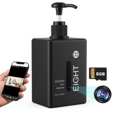Camera Spion in Dozator Sampon iUni IP8, Wi-Fi, 8GB, Vizualizare 4K