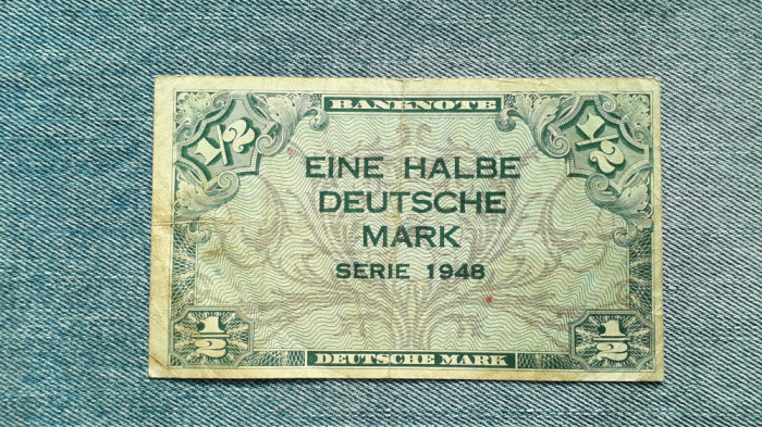 1/2 Mark 1948 Germania / marci / Eine halbe deutsche mark