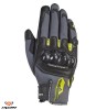 Manusi barbati pentru scuter - motocicleta Roadster vara piele/textil Ixon model RS Rise Air MS culoare: gri/negru/galben &ndash; degete tactile XL (10/11)