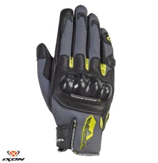 Manusi barbati pentru scuter - motocicleta Roadster vara piele/textil Ixon model RS Rise Air MS culoare: gri/negru/galben &ndash; degete tactile 2XL (11/12)