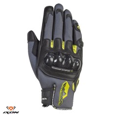 Manusi barbati pentru scuter - motocicleta Roadster vara piele/textil Ixon model RS Rise Air MS culoare: gri/negru/galben &ndash; degete tactile L (9/10)