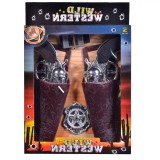 Set Cowboy Wild Western, 6 accesorii, multicolor, 80x2,5 cm, Oem