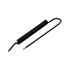 Cablu spiralat neecranat 6 fire, 24AWG, extensibil 0.3m, 1.2m, conductor 0.02mm, cablu retractabil flexibil