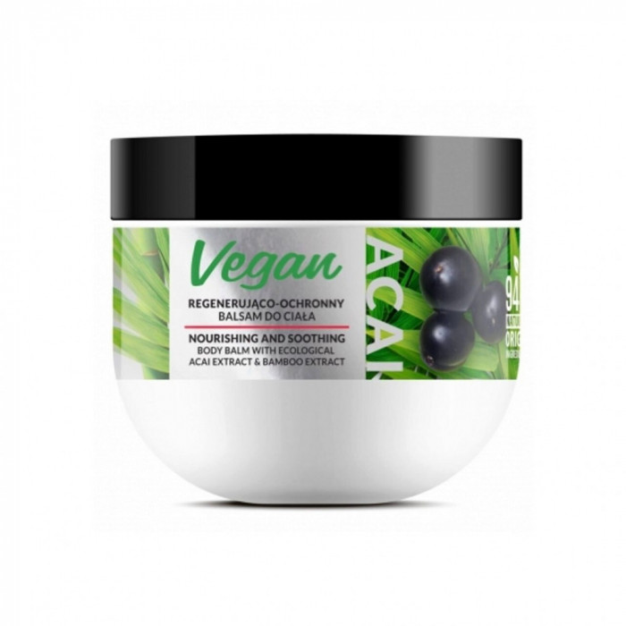 Crema balsam de corp Vegan, cu Acai si Bambus, Revers, 250ml, regenerare si protectie