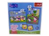 Puzzle Peppa Pig 2 in 1 cu memos pentru copii Trefl