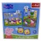 Puzzle Peppa Pig 2 in 1 cu memos pentru copii Trefl