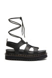Dr. Martens sandale de piele Nartilla femei, culoarea negru, cu platforma, DM31617001