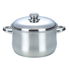 Cratita din inox cu capac Grunberg, 30 cm, 10.5 l, baza tripla
