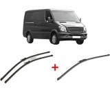 Cumpara ieftin Set 3 stergatoare MERCEDES-BENZ SPRINTER 4, 6-t Van (B906) 2006-2018, parbriz si luneta, Valeo Silencio Xtrm