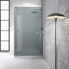Paravan dus walk-in Aqua Roy INOX, sticla 8 mm gri, securizata, anticalcar, 120x195 cm