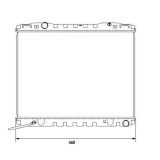 Radiator racire Kia Sorento (Jc), 07.2002-04.2004, Motorizare 2, 5 Crdi 103kw Diesel, tip climatizare Cu/fara AC, cutie Manuala, dimensiune 649x470x1