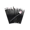 Set 20 pensule de machiaj, make-up profesional, negre, Iso