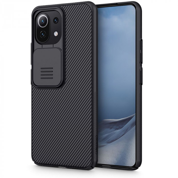 Husa Plastic - TPU Nillkin CamShield pentru Xiaomi Mi 11 Lite / Xiaomi Mi 11 Lite 5G, Cu protectie camera, Neagra