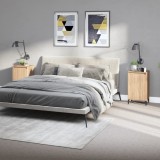 Gossi noptiere, 2 buc., stejar sonoma, 40x35x70 cm, lemn prelucrat