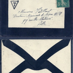 France - Postal History Rare Old taxed cover LILLE D.333