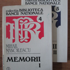 Mihail Manoilescu - Memorii 2 volume (1993, editie cartonata)