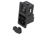 Conector IEC 60320 C14 10A SCHURTER Power Entry Module 6762