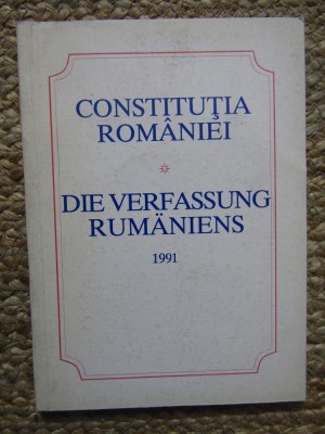 Constitutia Romaniei (Editia: 1991) foto