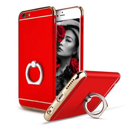 Husa TotulPerfect telefon Iphone Apple 6 Plus / 6S Plus offera protectie 3in1 Ultrasubtire - Red S Matte Ring foto