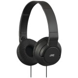 Casti audio cu banda HA-S180-B tip DJ, Ultrausoare, Negru, JVC