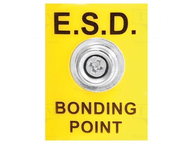 Fişă &Icirc;mpăm&acirc;ntare ESD 35x25mm 1M&Omega; EU