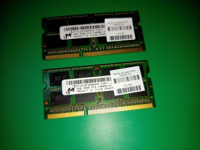Kit Memorii laptop dual channel DDR3 4Gb 1333Mhz 2x2Gb PC3-10600S foto