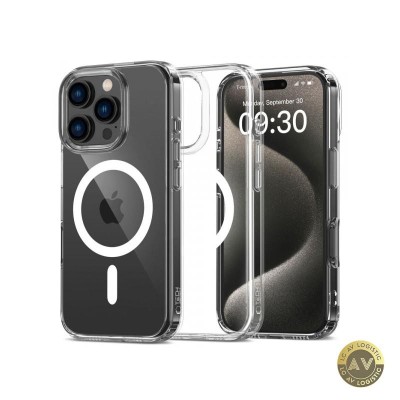 Husa MagSafe pentru Apple iPhone 16 Pro Max Tech-Protect Flexair Hybrid Transparenta foto