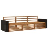 vidaXL Set de canapele de exterior 3 pcs natural Lemn Solid de Acacia 3382972