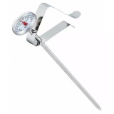 Termometru alimentar de bucatarie din inox cu sonda si clema de prindere, interval temperatura -20&deg;C la 100&deg;C, Kinghoff