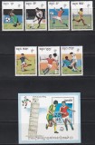 Cambogia 1990 - Cupa Mondială de fotbal - Italia, Serie + Colita, MNH, Nestampilat